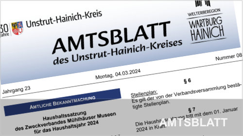 Bild Amtsblatt - zu den Online-Ausgaben im Internet
